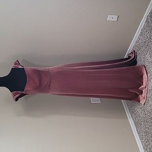 Jenny Yoo Collection Issa Off Shoulder Velvet Bridesmaid Dress Gown Size 14